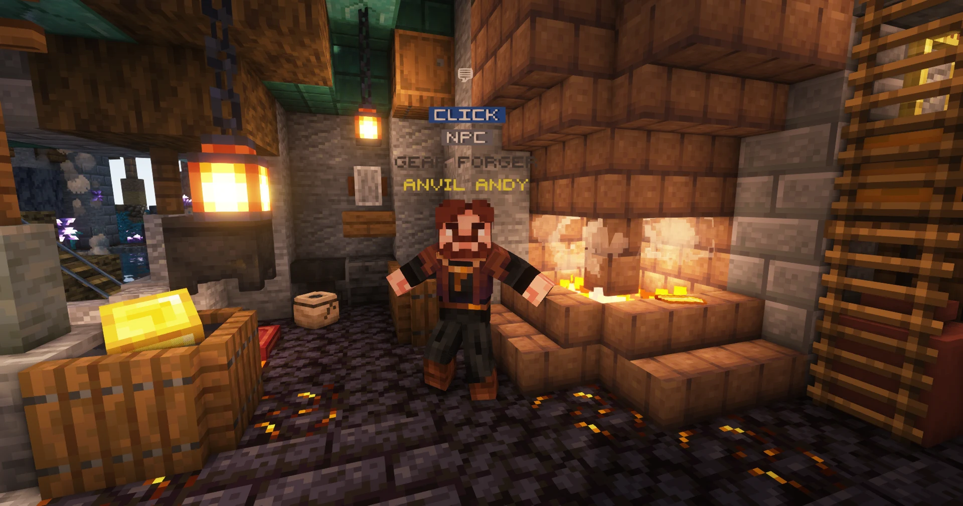 Anvil Andy the blacksmith