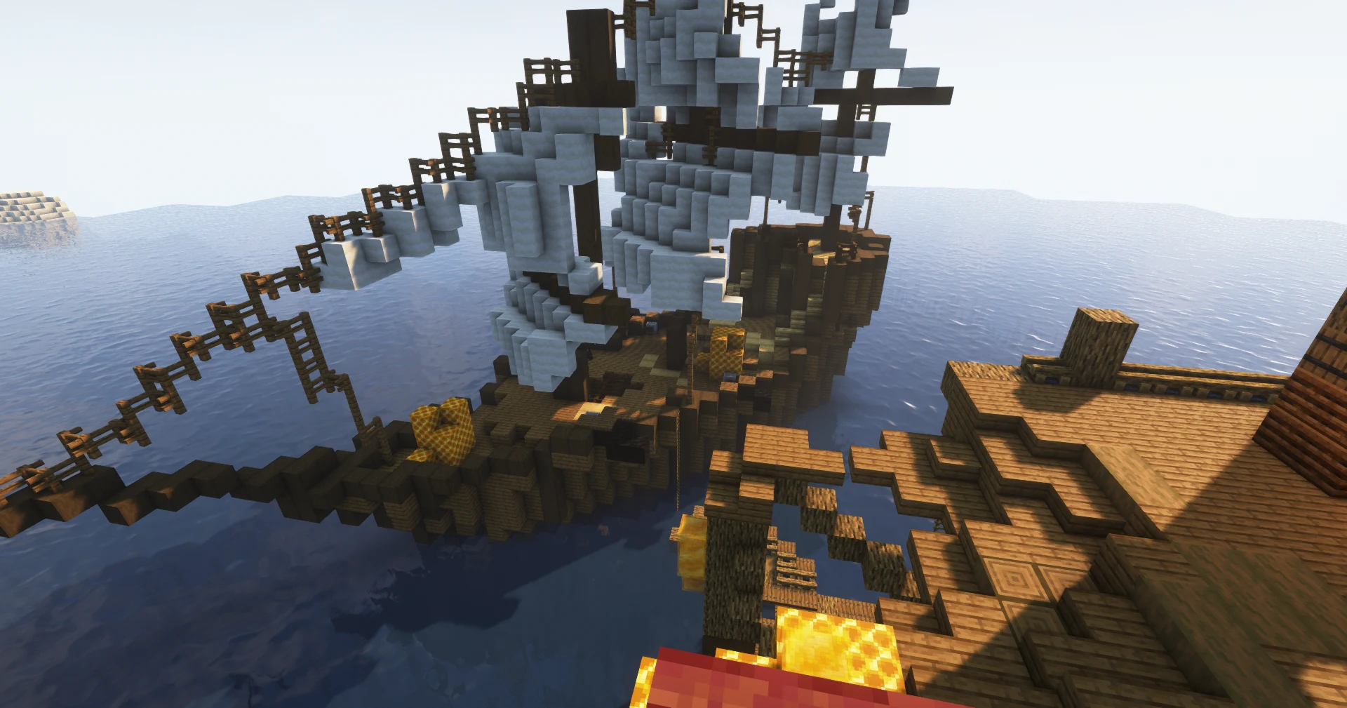 The ship at the arena