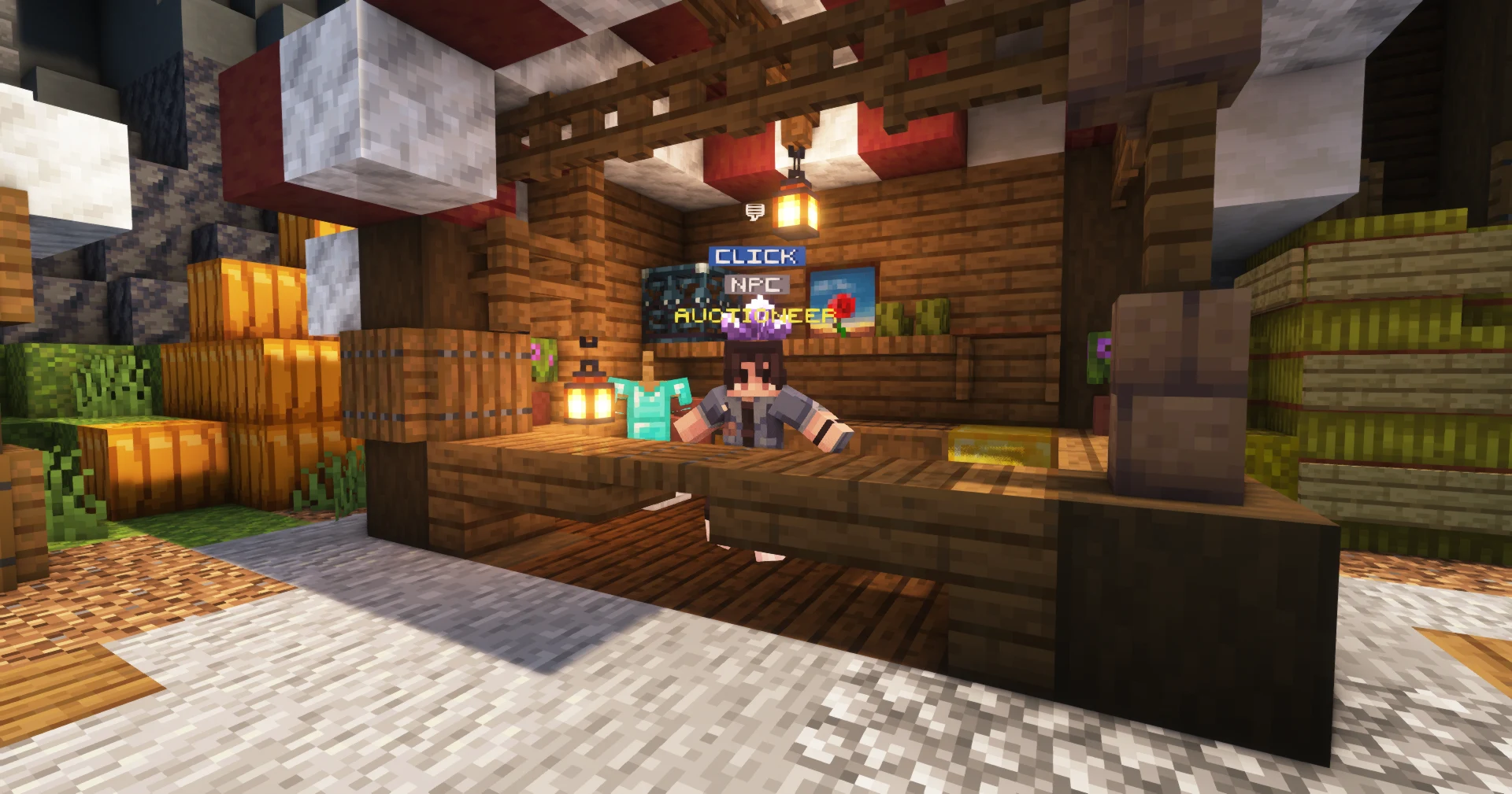 The Auctioneer at spawn