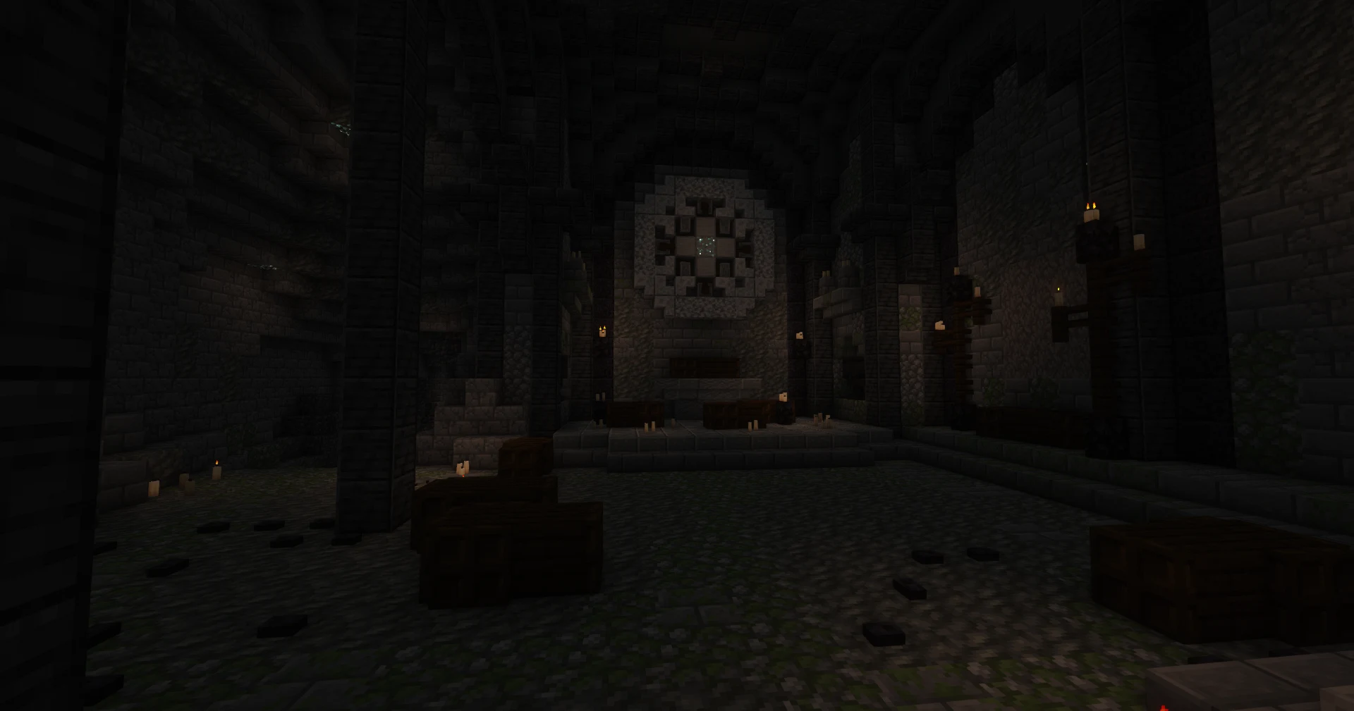 Inside the manor