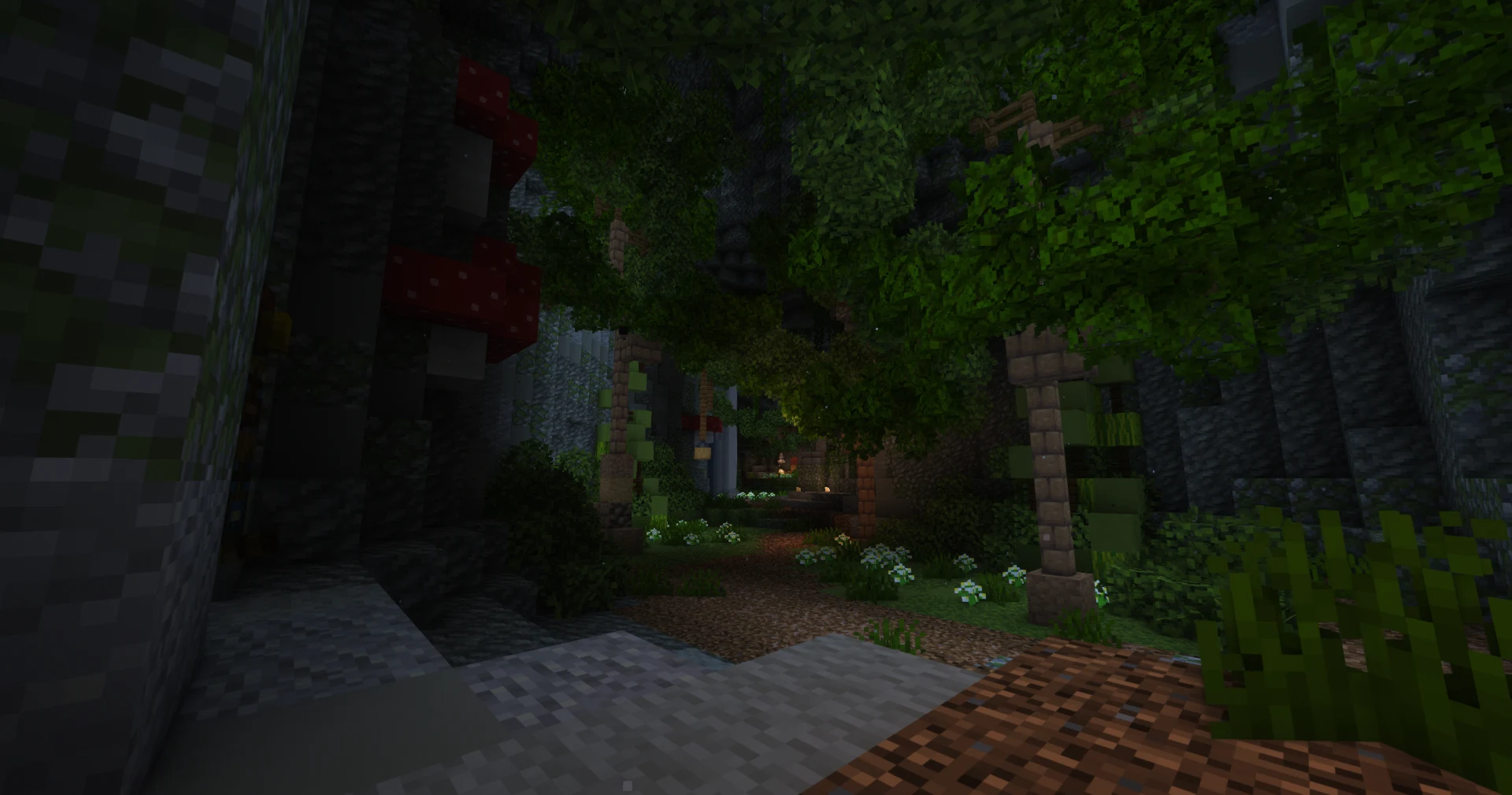 A jungle cave