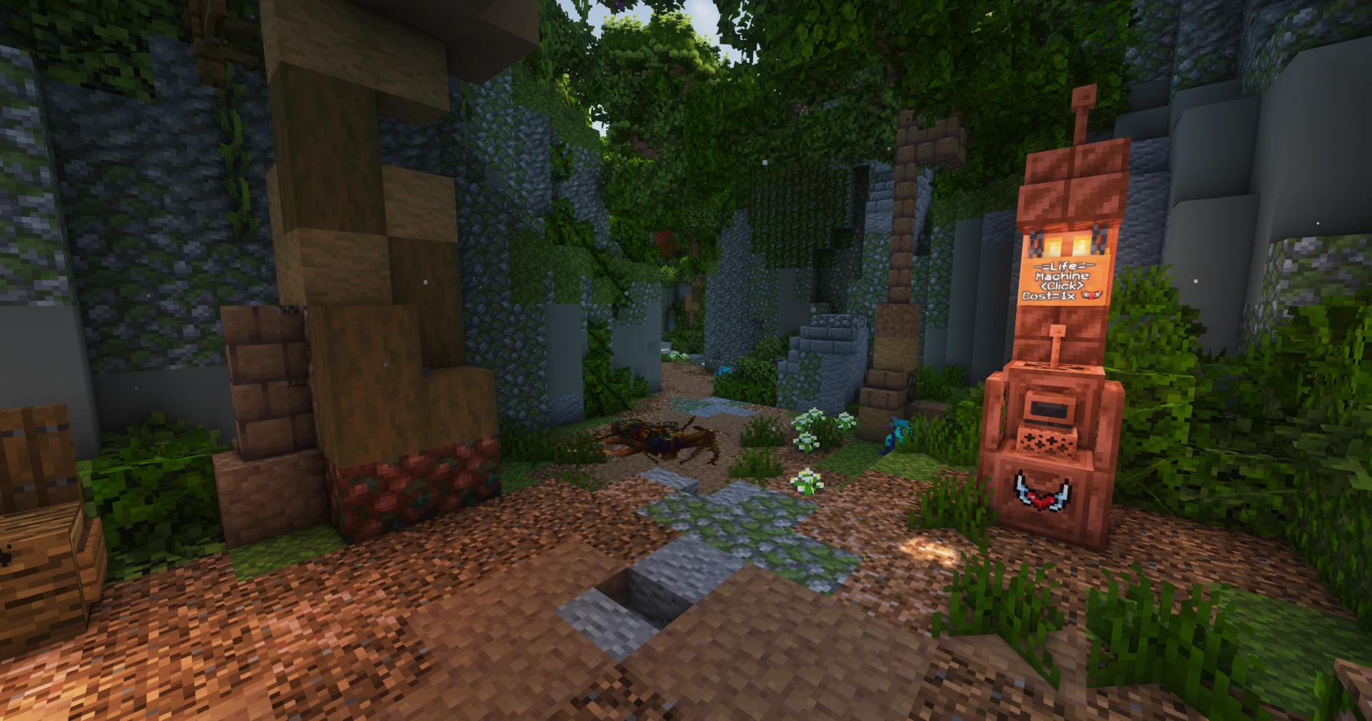 The jungle dungeon entrance