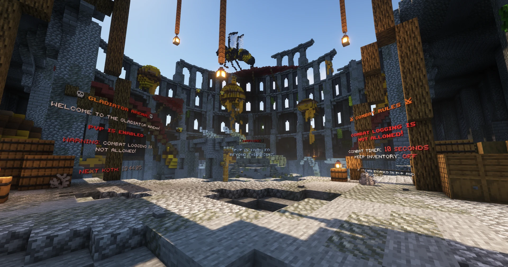 The Gladiator Arena entrance