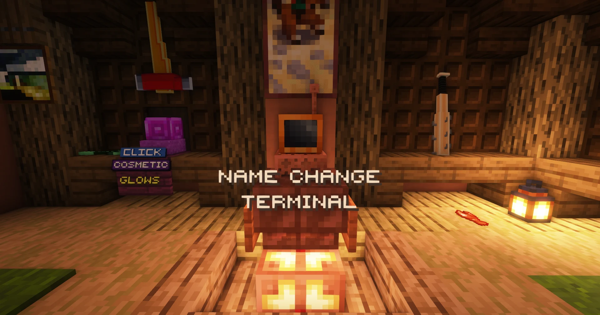 The Name-Change terminal at spawn