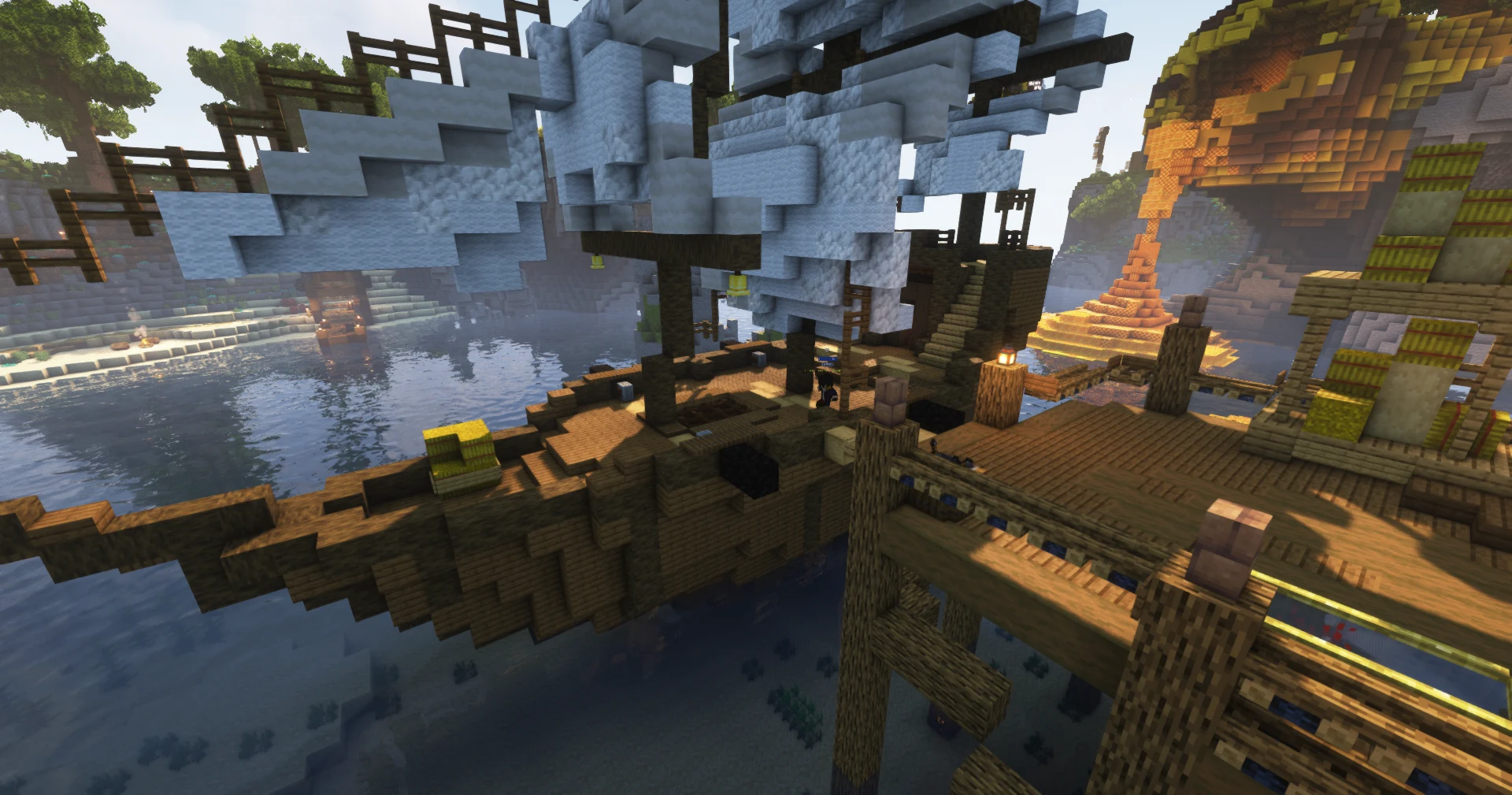 The ship at spawn