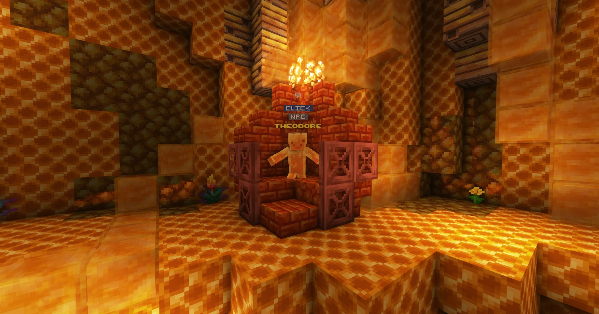 Theodore in the honey hive