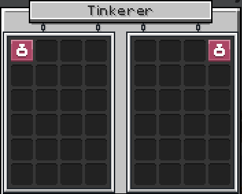 The Tinkerer menu